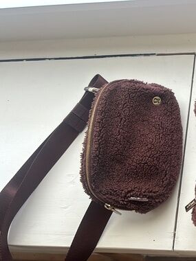lululemon athletica Brown Fleece Waist Bag